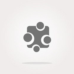 abstract glossy web button icon isolated vector