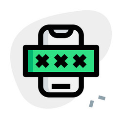 auto generated numeric or one time passcode vector image