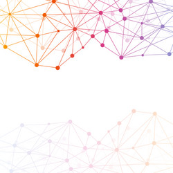 geometric abstract background with connected line vector image