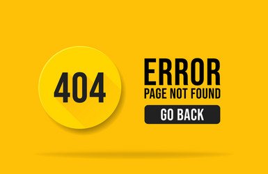 404 error page not found web banner template vector