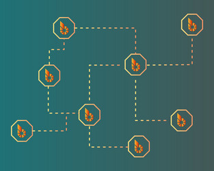 bitshares cryptocurrency networking style vector