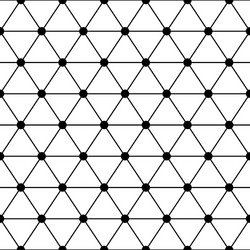 Black and White Triangle Grid Pattern vector image