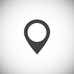 geolocation related icon on background for graphic vector