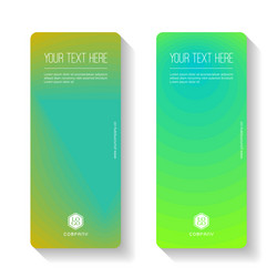 Colorful gradient abstract business banner vector