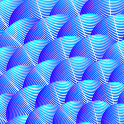 Feather styled background with curved lines vector