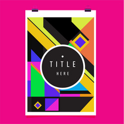 abstract colorful geometric pattern background vector image