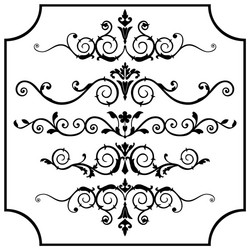 Decorative Flourishes and Ornaments Vector Image