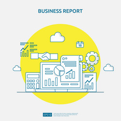 chart document data report concept for business vector image