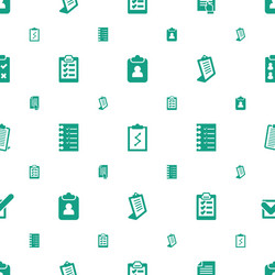 checklist icons pattern seamless white background vector image