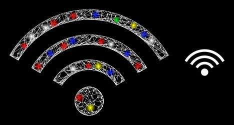 majestic web net wi-fi access icon vector image