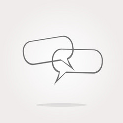 glossy empty speech bubble web button icon vector image