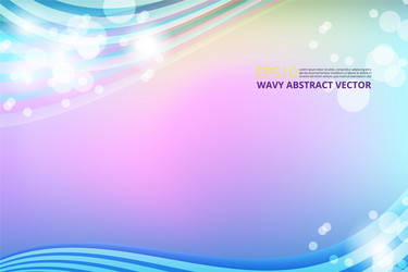 Abstract Wavy Bokeh Background vector