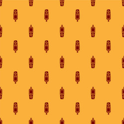 red portable sensor icon isolated seamless pattern vector image