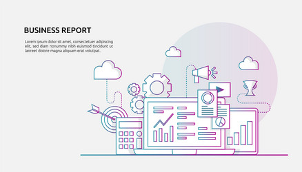 chart document data report concept for business vector image