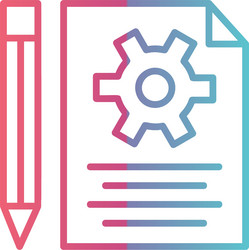 development line gradient design vector image