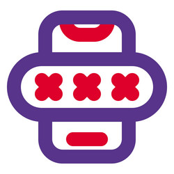 one time passcode a set of characters or digits vector image