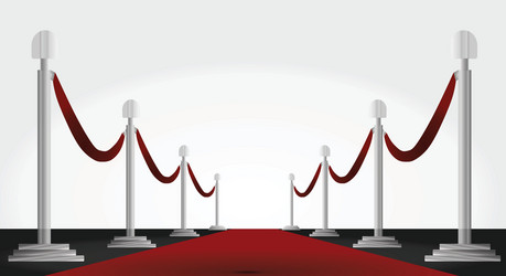 Red carpet vector