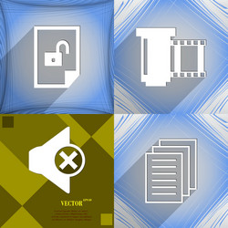 set of abstract backgrounds with different web vector image