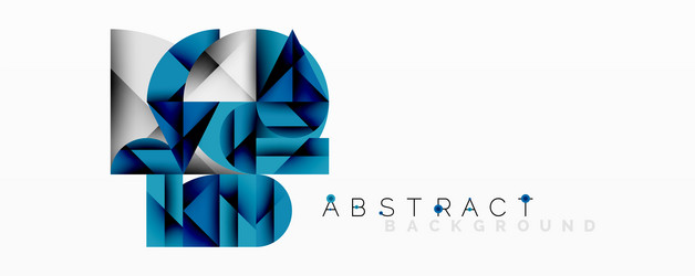 abstract geometric design with intersecting vector image
