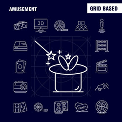 amusement line icon for web print and mobile uxui vector image