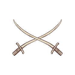 Crossed Swords / Sabers Flat Illustration Royalty Free SVG, Cliparts,  Vectors, and Stock Illustration. Image 127403534.