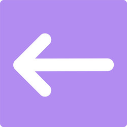 pointer arrow in modern flat style button vector image