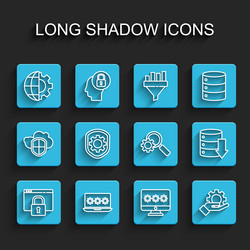 set line secure your site with https ssl laptop vector image