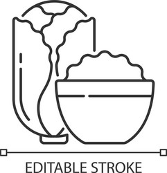 Kimchi linear icon vector