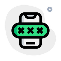one time passcode a set of characters or digits vector image