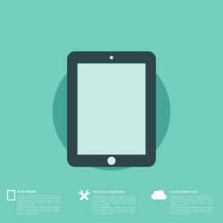 flat abstract background with web icons interface vector image