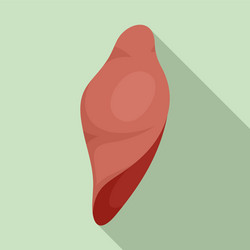 Human liver icon flat style Royalty Free Vector Image