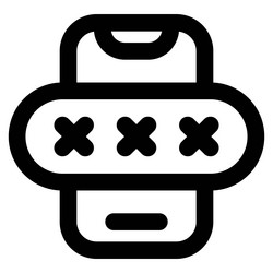 one time passcode a set of characters or digits vector image