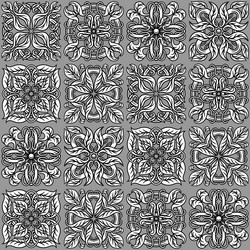 portuguese azulejo ceramic tile seamless pattern vector