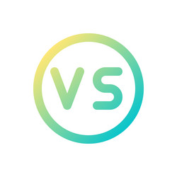 versus button pixel perfect gradient linear ui vector image