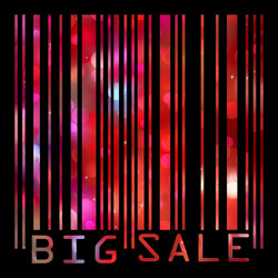 Big sale bar codes all data is fictional eps 8 vector