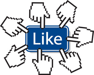 like icon mouse cursor pressing button vector image