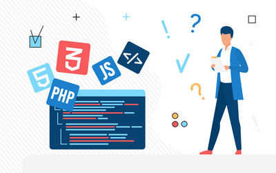 user experience and interface programming designer vector image