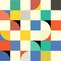 Abstract mid-century style seamless pattern vector