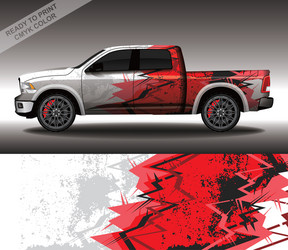 Race Car Wrap Decal - Rally Graphics Vector Image