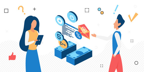 web application development on remote servers vector image