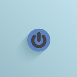 Flat circle icon on blue background eps10 vector