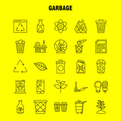 Garbage line icon for web print and mobile uxui vector