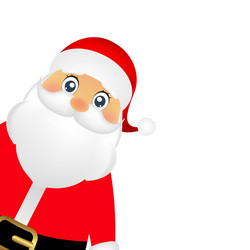 santa claus standing on a white background vector