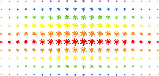 blot spectral halftone array vector image
