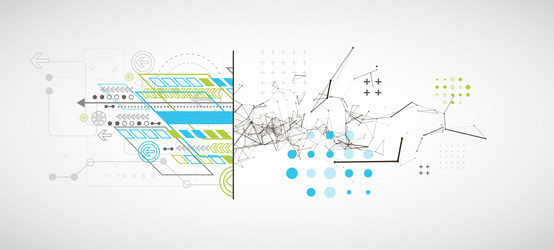 abstract background on technological vector