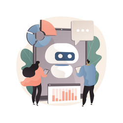 chatbot development platform abstract concept vector image