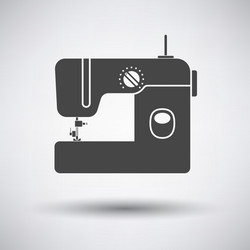 Modern sewing machine icon vector