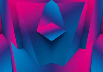 abstract geometric background with colorful 3d vector image