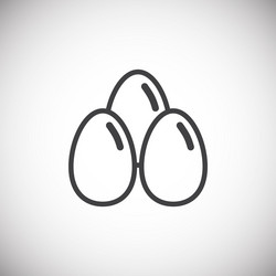 egg related icon on background for graphic and web vector image