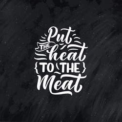 Bbq fun slogan great design for any purposes vector